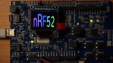 SSD1331 OLED display driver demo on Nordic Semiconductor