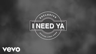 Clip C - I Need Ya (Amnesia) Official Lyric Video