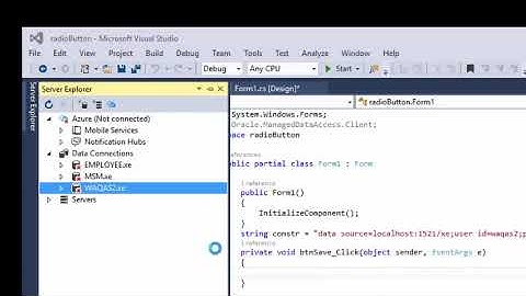 C# Database Tutorial In Urdu - Saving RadioButton value in Database