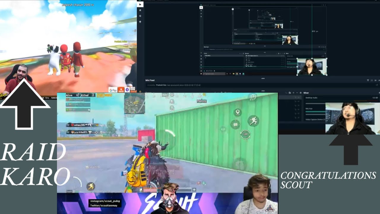 MORTAL AND SHREEMAN LEGEND RAIDS ON SCOUT|SHREEMAN HELPS SCOUT TO COMPLETE 2M SUBSCRIBE |