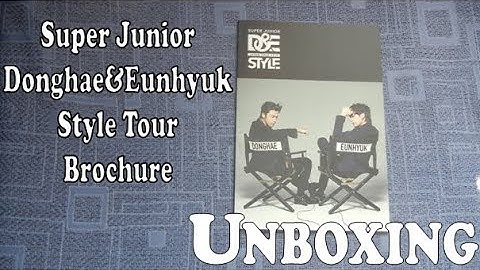 Unboxing - D&E Stlye Tour Brochure - Super Junior Donghae & Eunhyuk 3rd Japan tour merch