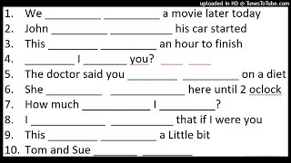 modal verbs listening exercise