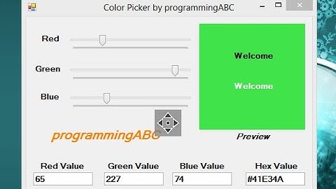 VB Net : How to make a color picker
