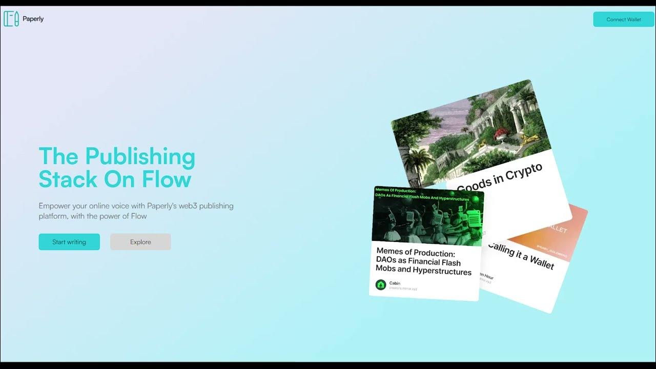 Paperly Chainlink Spring 2023 Hackathon YouTube