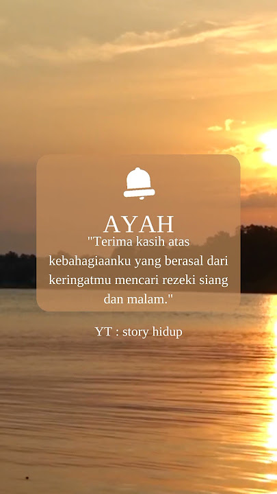terimakasih Ayah 🥺