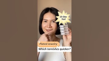 Gold plated jewelry-which tarnishes faster? 15-day test: Surgical Steel, Silver, Gold Filled & Brass
