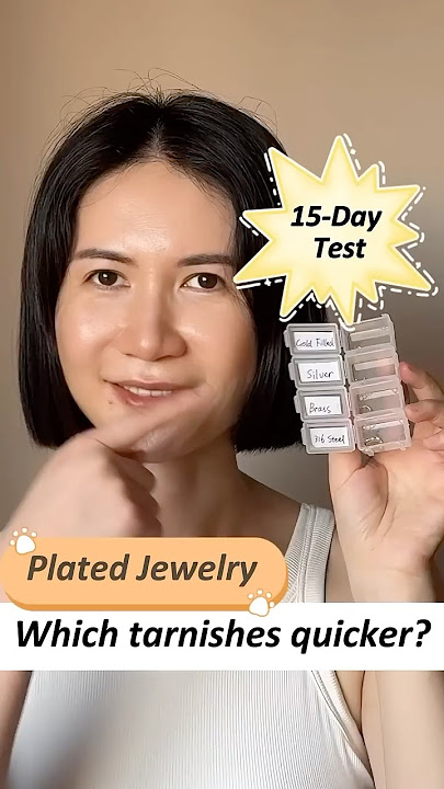 Gold plated jewelry-which tarnishes faster? 15-day test: Surgical Steel, Silver, Gold Filled & Brass