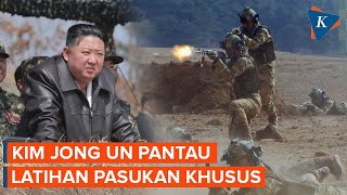 Momen Kim Jong Un Pantau Latihan Pasukan Khusus Korea Utara