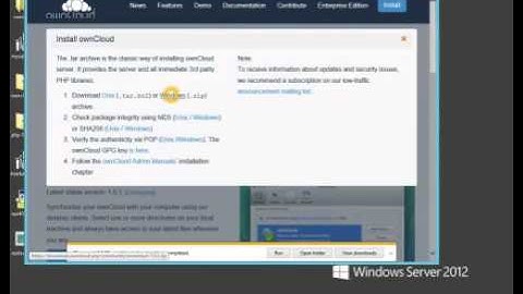 OwnCloud   Video 1 setup and config