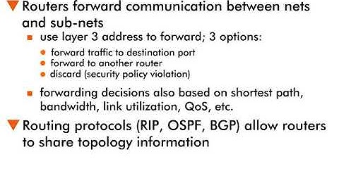 IP Routing - 5 : Routers and Routing