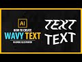 How to create WAVY TEXT in Adobe Illustrator - Vector Tutorial