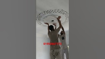 How to setup gypsum ceiling rose
