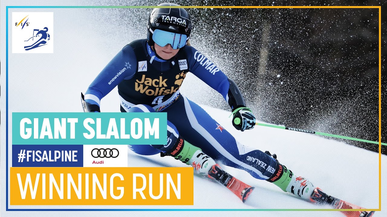 Alice Robinson Claims World Cup GS in Kranjska Gora