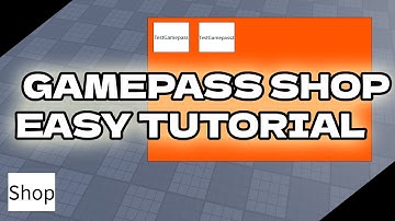 How to Create a GamePass Shop in Roblox Studio | Step-by-Step Tutorial