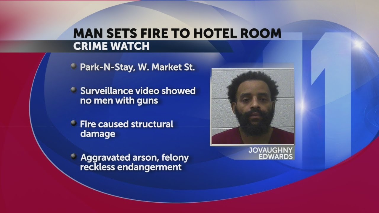 Chattanooga man arrested for lighting room on fire