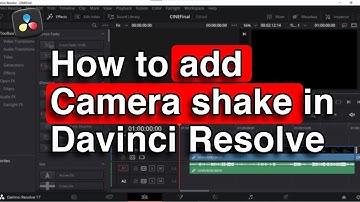 how to add camera shake in davinci resolve