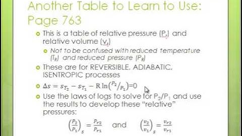 Entropy Changes for Ideal Gases Part 2