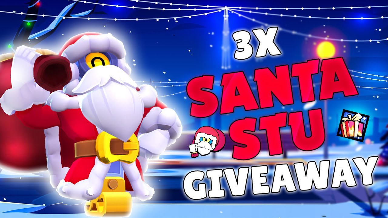 Brawl Stars - 🎅 Santa Stu is out and about delivering gifts in style! 🎅  What's the perfect #Brawlidays present your favorite Brawler could get?  #Stu #BrawlStars, brawl stars 