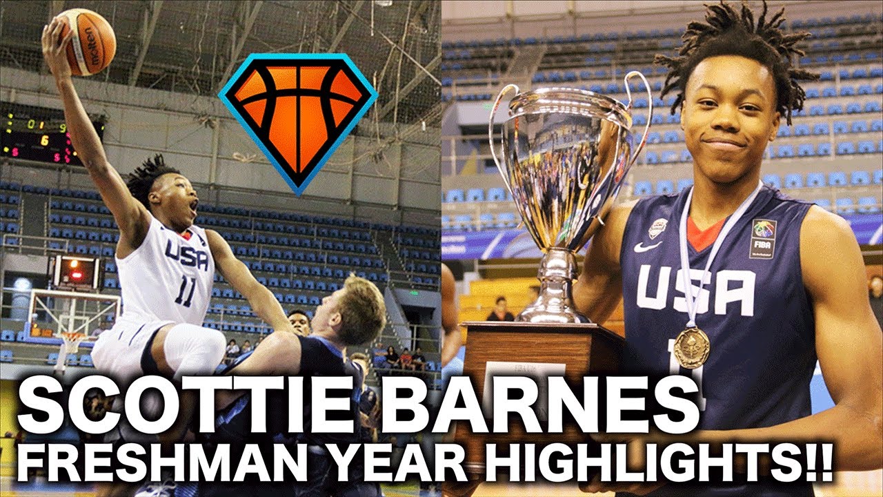 6'7 Freshman Scottie Barnes Became a TOP 20 Prospect & a USA Gold