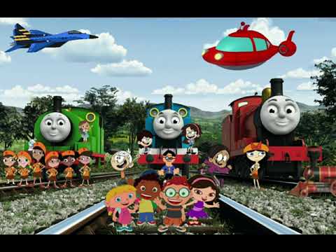 Thomas & his friends wishing the Little Einsteins a Happy Anniversary