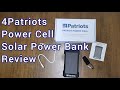 4patriots patriot power cell review  solar power bank  prepper  prepping  preps  shtf