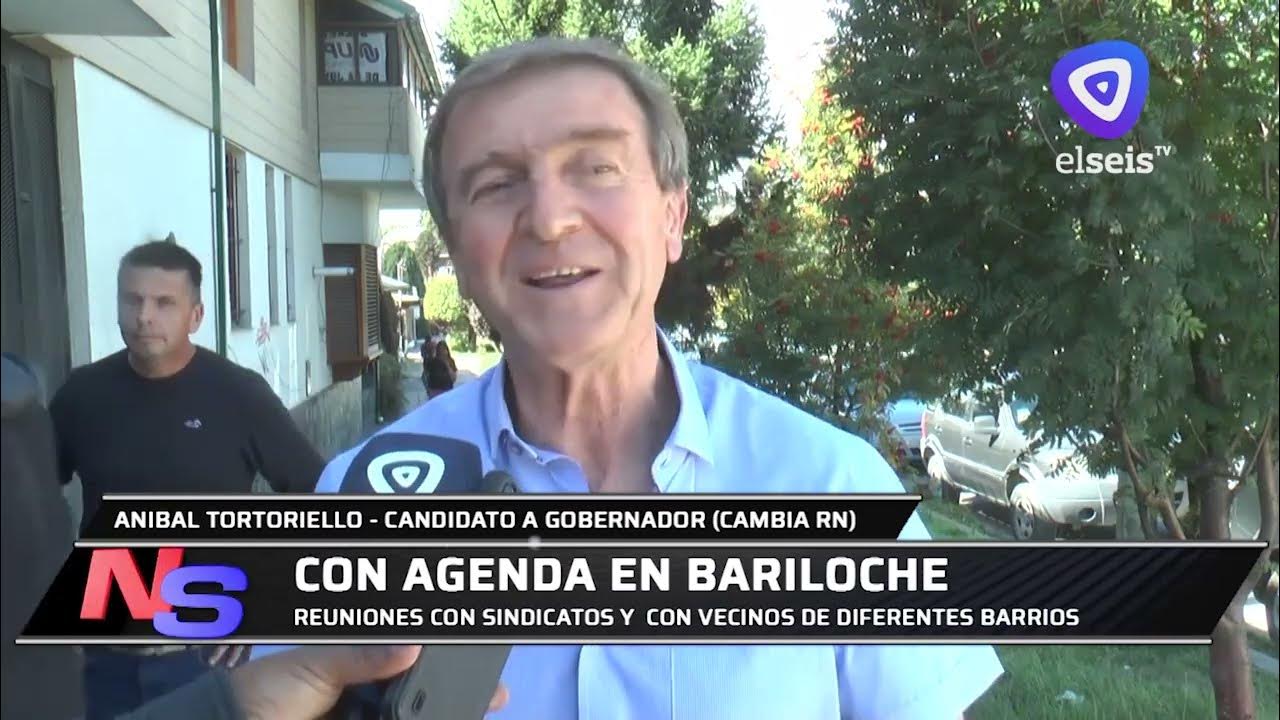 El candidato a gobernador, Aníbal Tortoriello, está en Bariloche YouTube