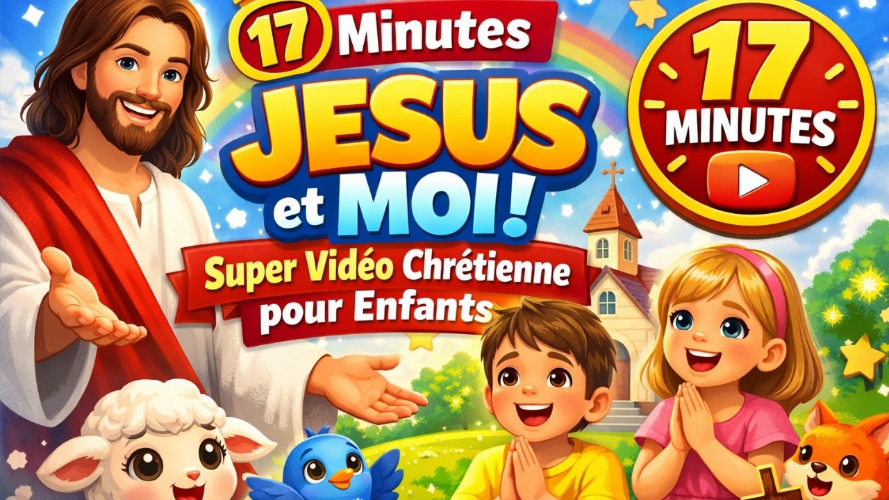 17 Minutes de Chants Chrétiens pour Enfants 🇫🇷 | Compilation Louange Joyeuse avec Jésus