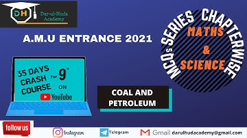 Coal & Petroleum |AMU Entrance |Class 8 Science