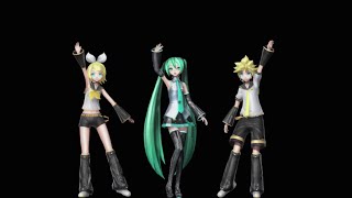 【MMD】Shake it! - Hatsune Miku - Len & Rin -  Hologram Ready