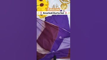 Anarkali Kurti Set ft. Amazon 🌷✨️ #amazonfashion #amazon #amazonkurtihaul #kurtaset #youtubeshorts