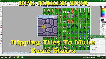 RPG Maker 2000 - Ripping Tiles To Make Basic Stairs