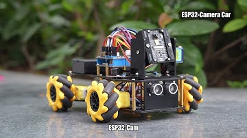ACEBOTT Smart Car Kit | QD002 ESP32 IR Remote Smart Tank Robot Car Kit with Camera Pack
