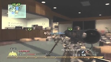 NO SCOPE TRIPLE COLLATERAL HIGHRISE MW2! across the map!