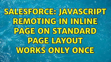 Salesforce: javascript remoting in inline page on standard page layout works only once