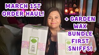 March 1st 2025 Order Haul + Garden Bundle Collection First Sniffs! #scentsy #waxcommunity #waxmelts