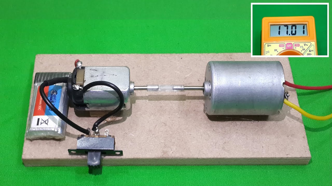 Wow Awesome Dc Motor Generator Converts 3v To 17v You Awesome Dc Motor Generator Converts 3v To 17v