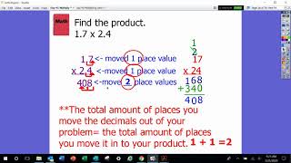 Day 91 Multiply Decimals using the Standard Algorithm