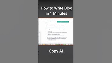 Copy AI : Write Blog in 1 Min   #ai #aitools #copyai