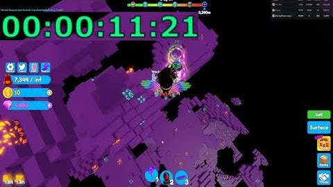 So I got the world record for the fastest rebirth in Mining Simulator 2...