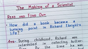 The Making of a Scientist | How did a book became a turning point in Richard Ebright