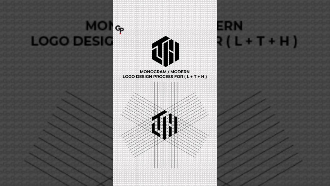 Monogram | Modern Logo Design Process for ( L + T + H ) in Adobe Illustrator | Illustrator Tutorial