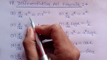 Differentiation all formula for Board Exam 2021 |Differentiation class 12 formula|Avkalan class 1...