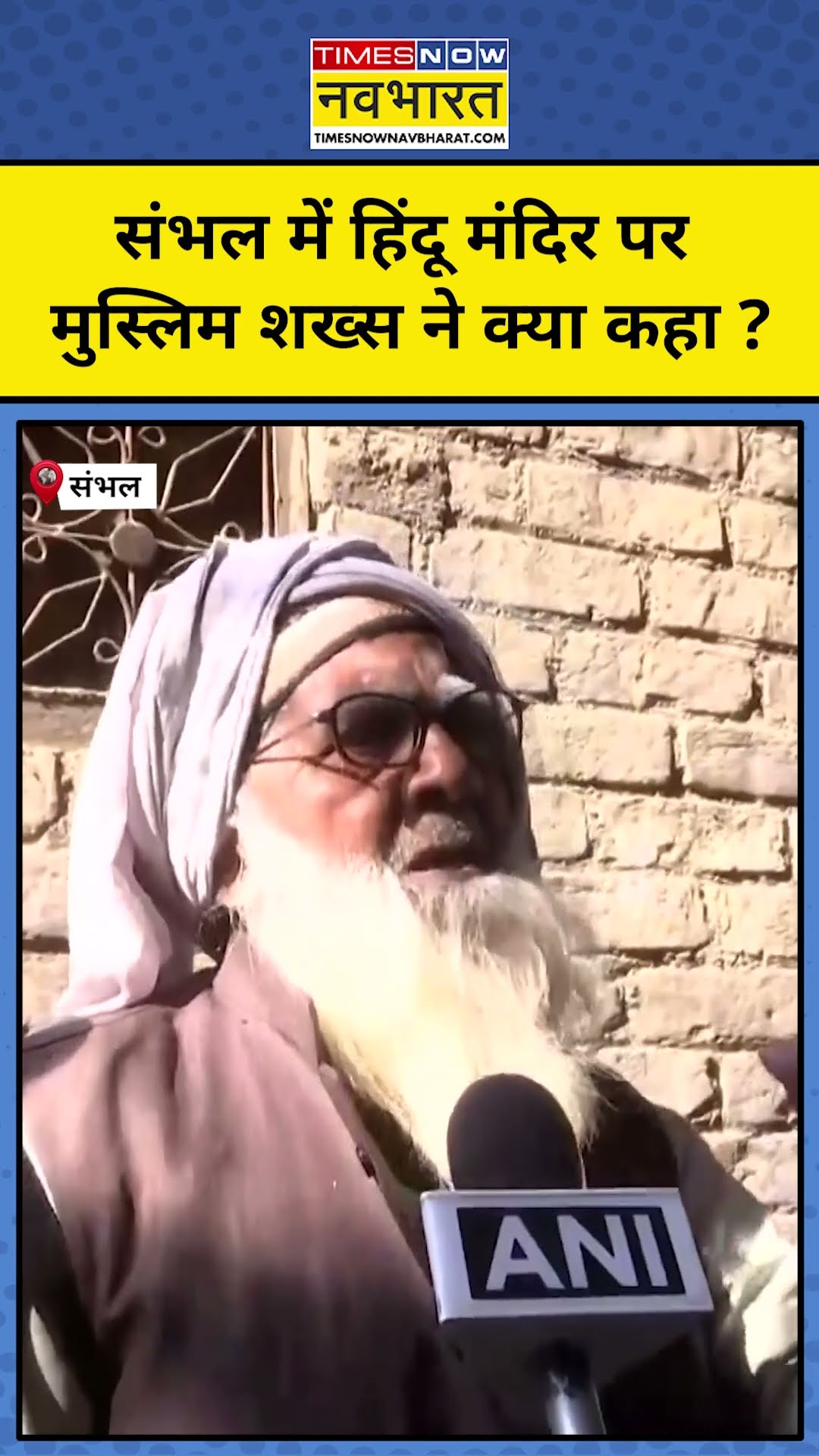 Sambhal Hindu Mandir पर मुस्लिम शख्स ने क्या कहा ? #shorts