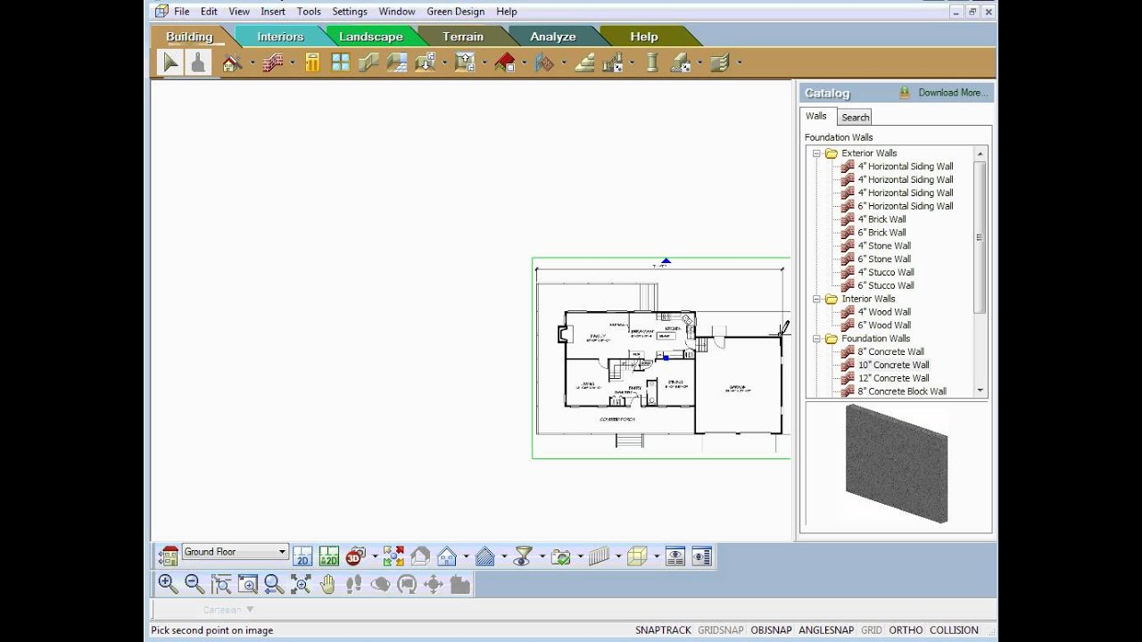 TurboFloorPlan - using the Trace Tool on House Plans - YouTube TurboFloorPlan - using the Trace Tool on House Plans - YouTube