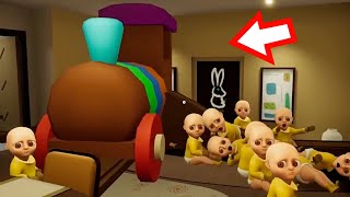 В 100 РАЗ УВЕЛИЧИЛ ПАРАВОЗ И ЗАПУСТИЛ ?! ИГРА The Baby In Yellow