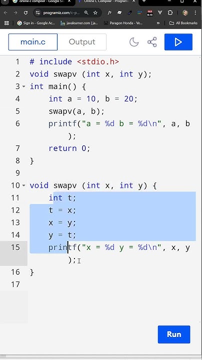 Call by Value - How to pass the variables to functions using Call by ... image.