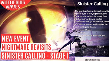 New Combat Event Nightmare Revisits Sinister Calling I | Wuthering Waves 1.4