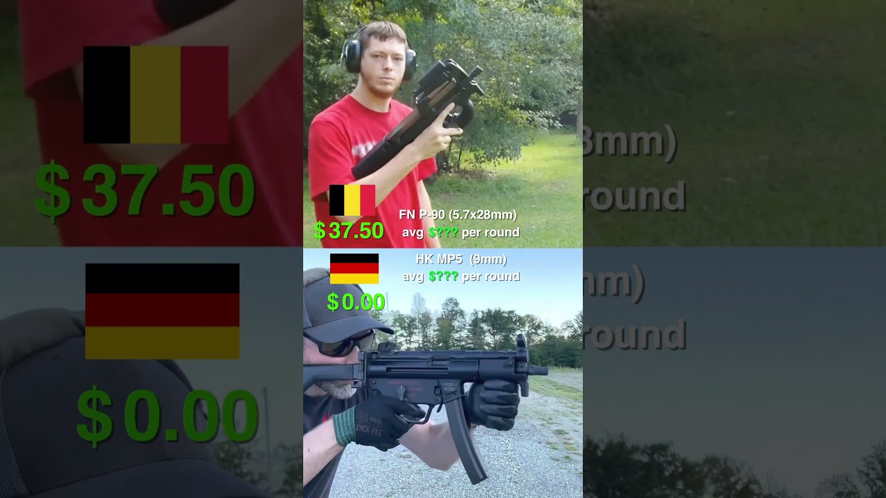 FN P90 vs HK MP5 cost per shot