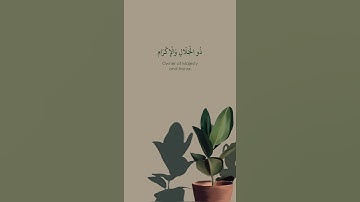 ﴿ كُلُّ مَنْ عَلَيْهَا فَان ﴾ | بندر آل يسر - سورة "الرحمن"