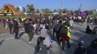 Rally in support of Indonesian worker